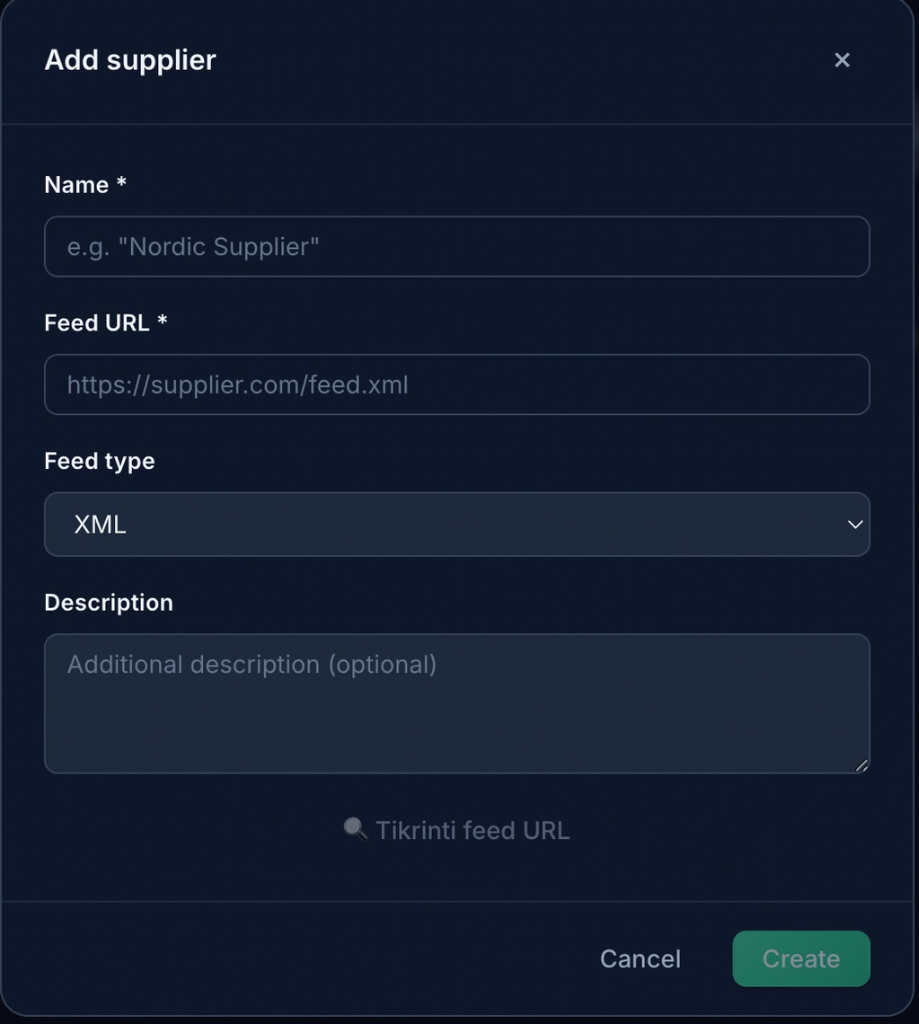 Sync2Sys добавление поставщика